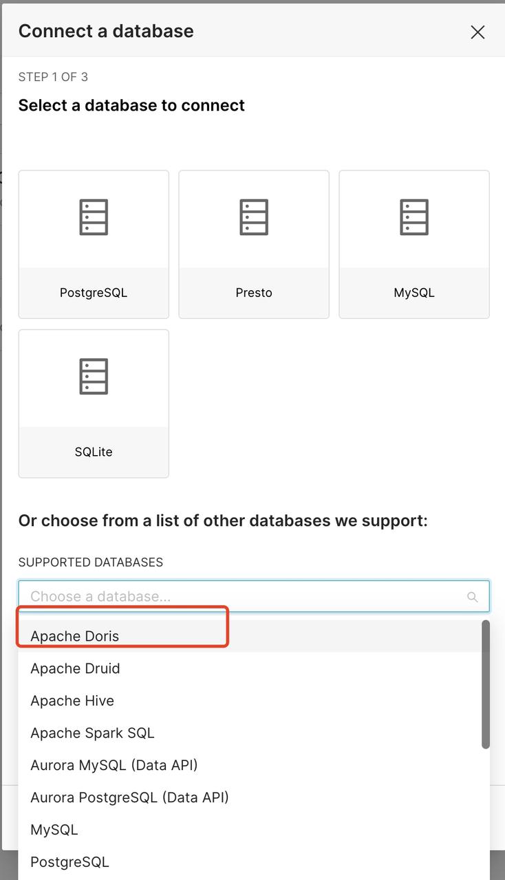 select databases
