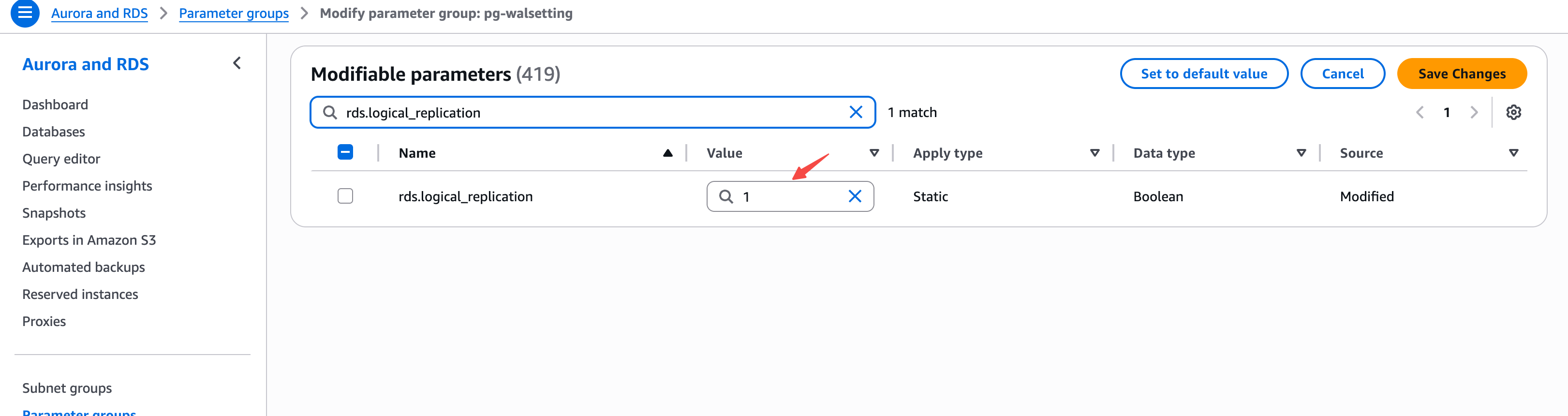 PostgreSQL WAL Setting