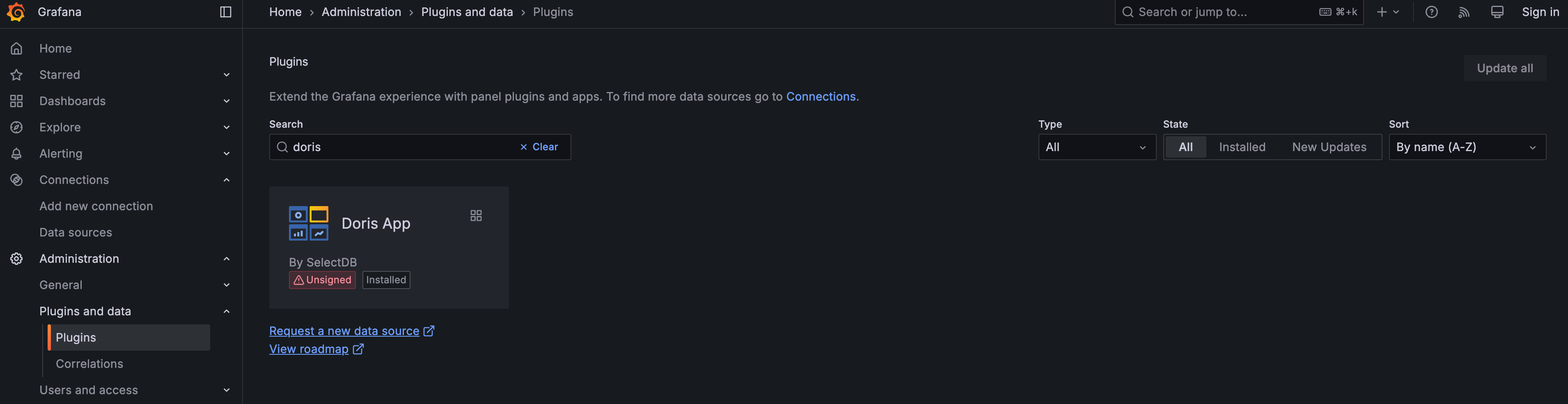 Doris App plugin