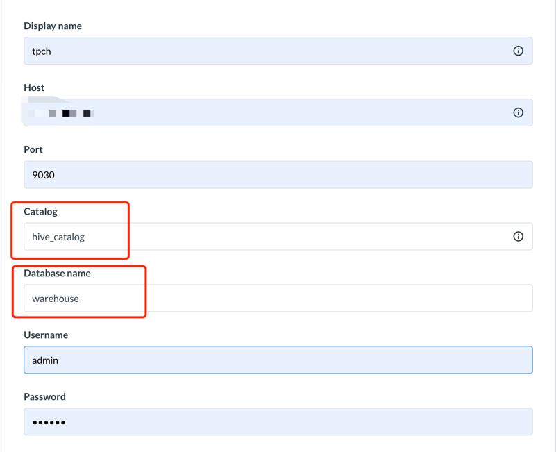Configuring catalog